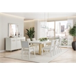 Palm Gate Sideboard with Mirror - Cloud White