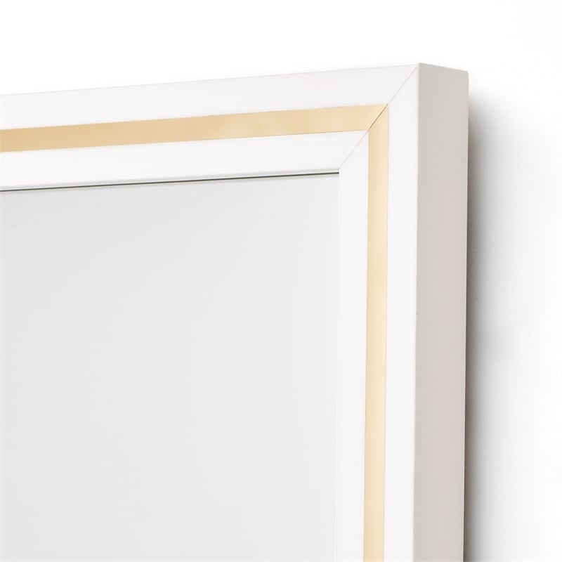 Palm Gate Dresser with Mirror - Cloud White