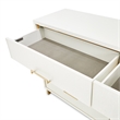 Palm Gate Dresser with Mirror - Cloud White