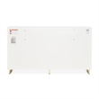 Palm Gate Dresser with Mirror - Cloud White