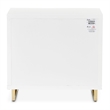 Palm Gate Nightstand - Cloud White