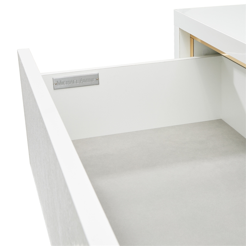 Palm Gate 6-Drawer Chest - Cloud White