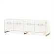 Palm Gate Media Cabinet - Cloud White
