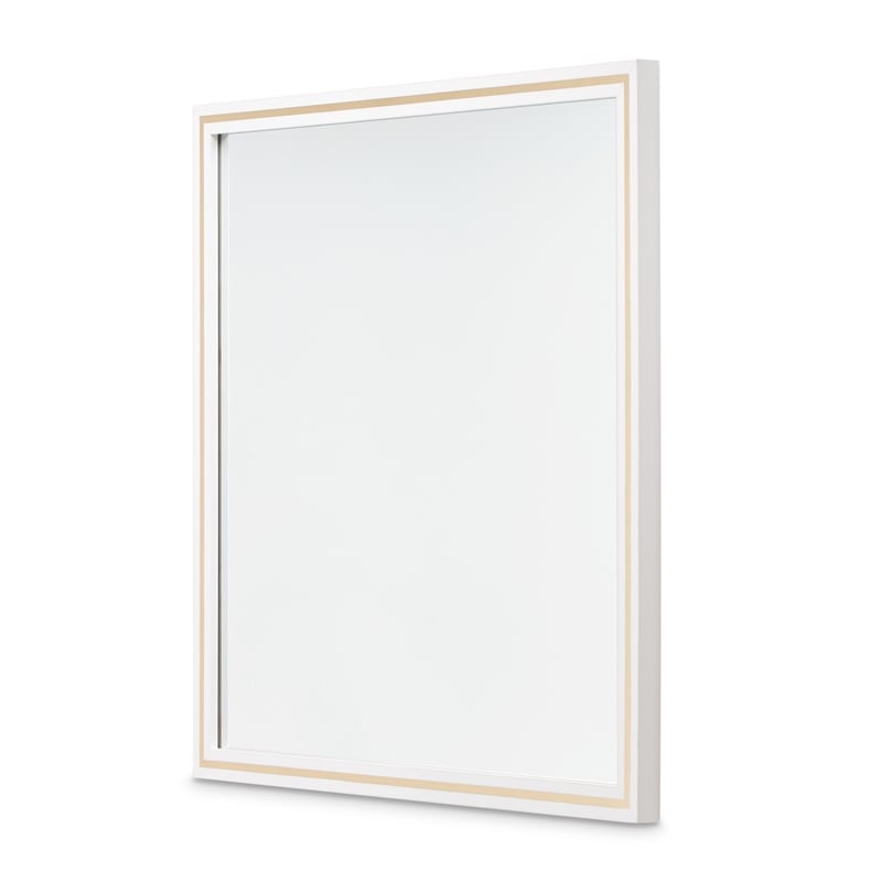 Palm Gate Wall Mirror - Cloud White