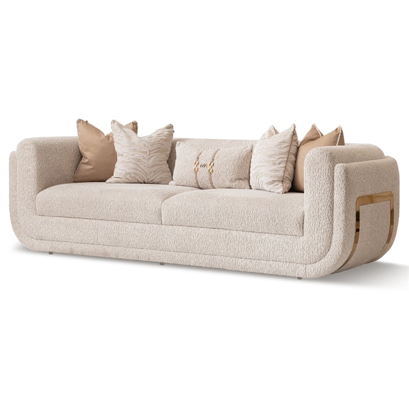 Savannah Breeze Standard Sofa - Cashmere/Bright Gold