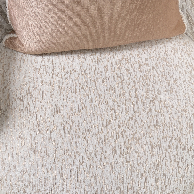 Savannah Breeze Chenille Swivel Chair - Cashmere/Bright Gold
