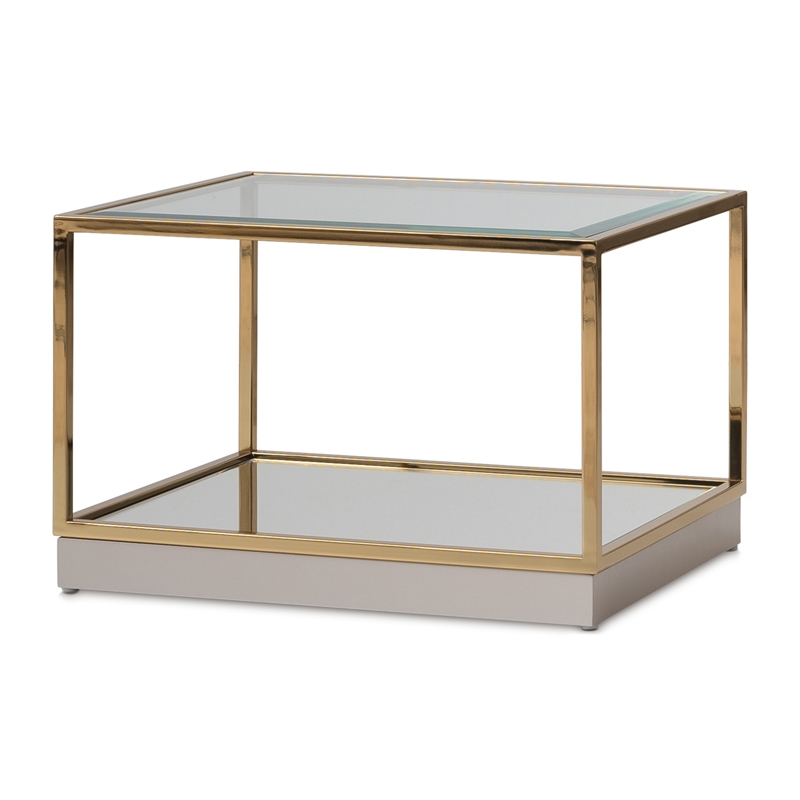 Savannah Breeze Tall Cocktail Table Set of 2 - Bright Gold