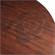 Michael Amini Camellia Field Round Dining Table in Warm Pecan/Antique Gold