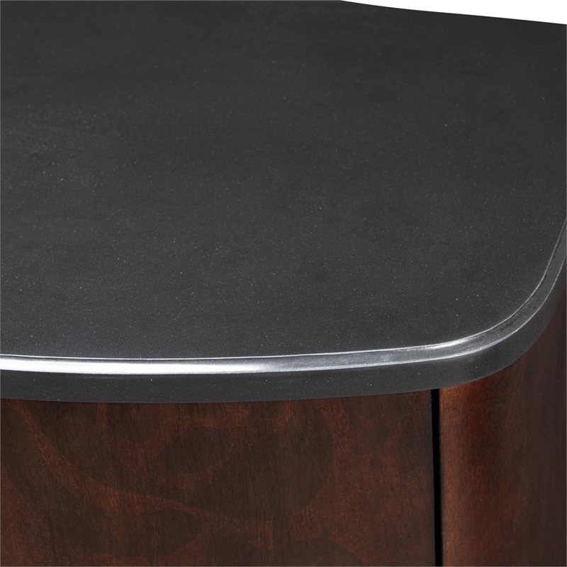 Michael Amini Camellia Field 3-Drawer Nightstand in Warm Pecan