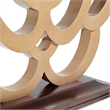 Michael Amini Camellia Field Console Table in Warm Pecan