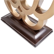 Michael Amini Camellia Field Console Table in Warm Pecan