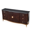 Michael Amini Camellia Field 6-Drawers 2-Shelves Dresser in Warm Pecan