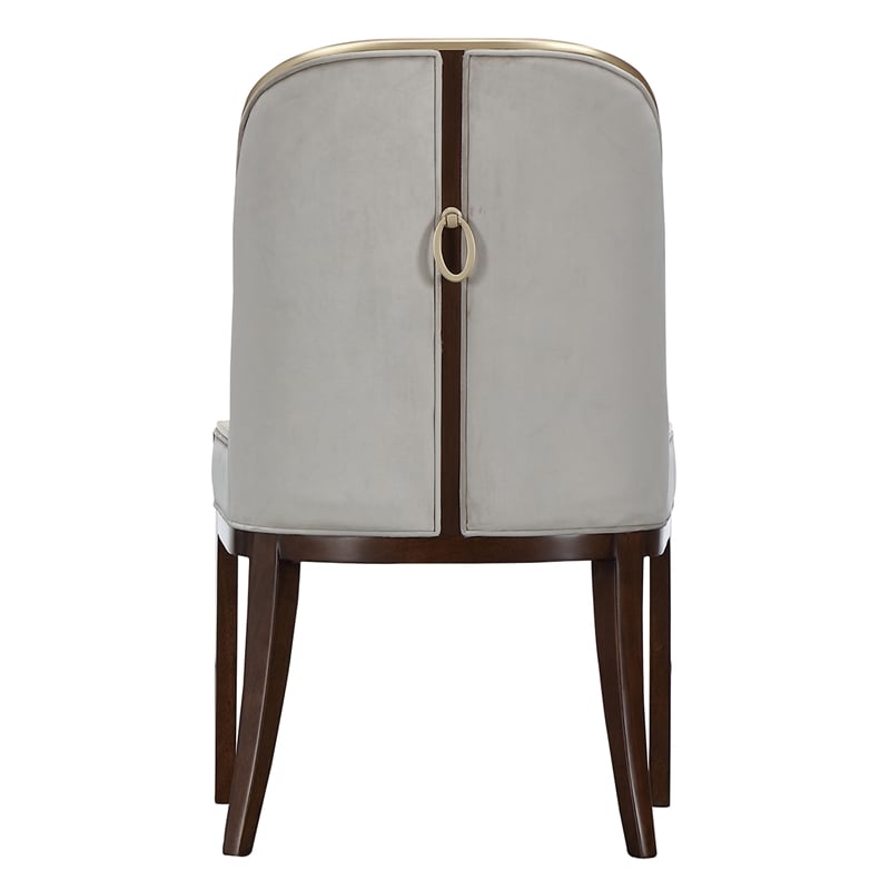 Houston Dining Side Chair - Set of 2 - Porcini/Walnut