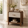 Houston 1-Drawer Nightstand - Walnut