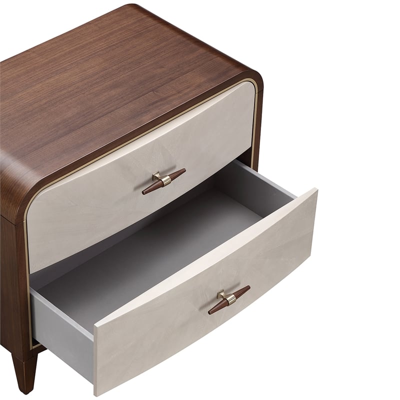 Houston 2-Drawer Nightstand - Walnut