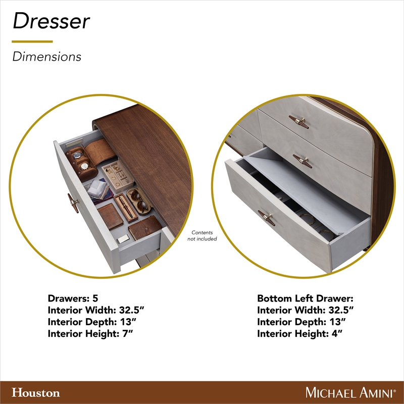 Houston Dresser - Walnut