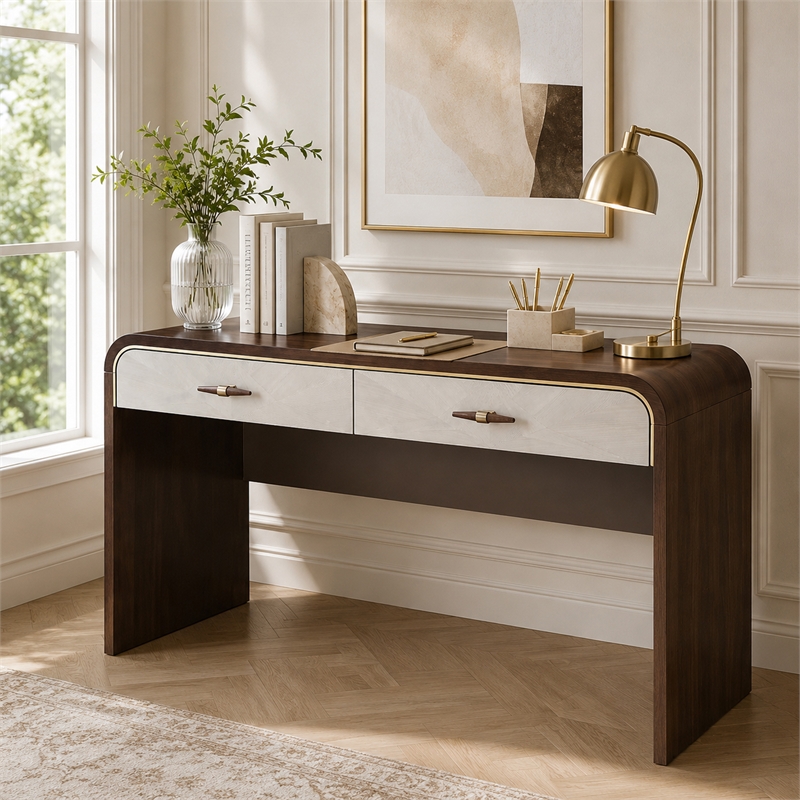 Houston Vanity Desk - Walnut