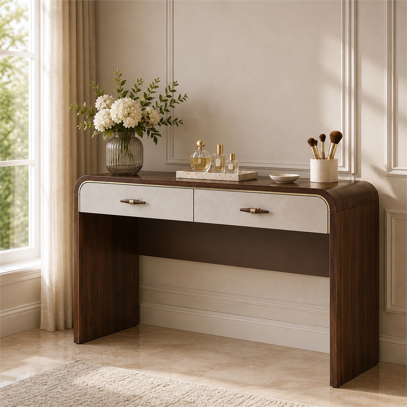 Houston Vanity Desk - Walnut