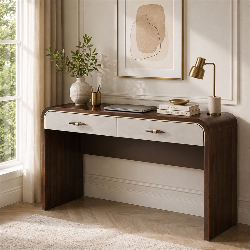 Houston Vanity Desk - Walnut