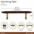 Houston Oval Dining Table - Walnut