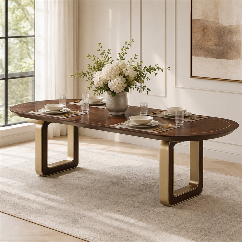 Houston Oval Dining Table - Walnut