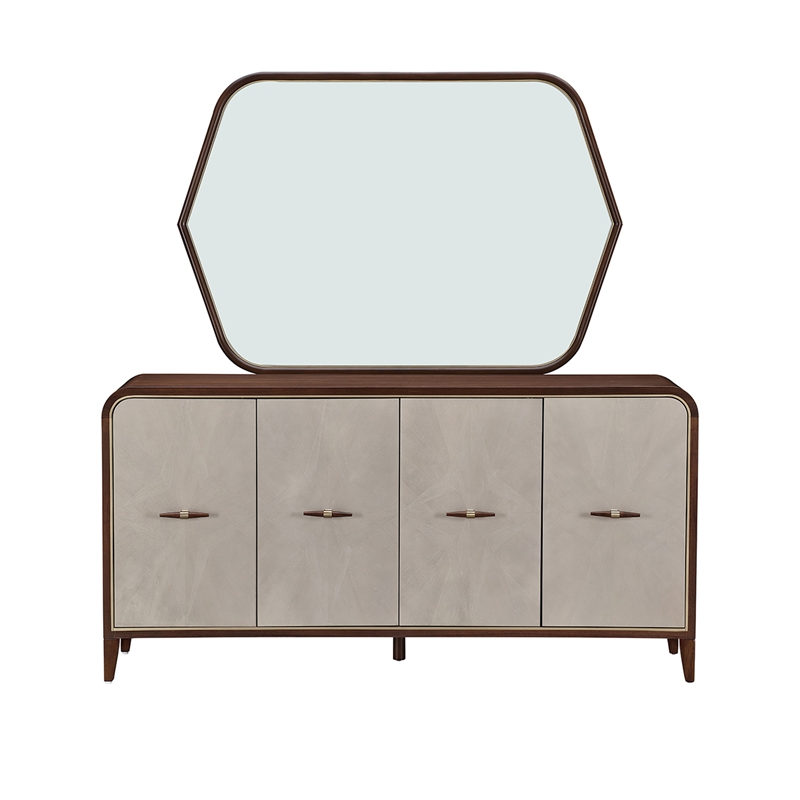 Houston Sideboard with Mirror - Walnut