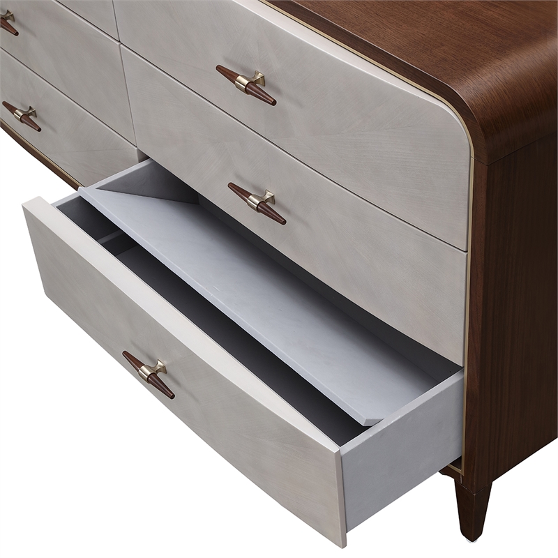 Houston Dresser with Mirror - Walnut