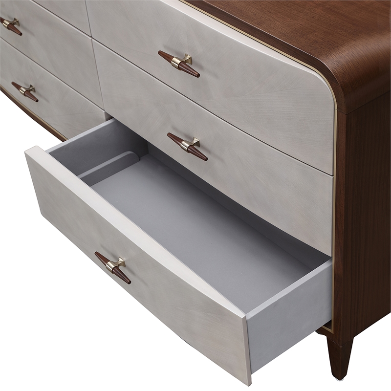 Houston Dresser with Mirror - Walnut