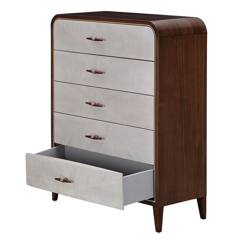 Houston 5-Drawer Chest - Walnut