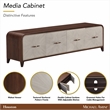 Houston Media Cabinet - Walnut