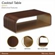 Houston Modern Wood Cocktail Table - Walnut