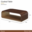 Houston Modern Wood Cocktail Table - Walnut