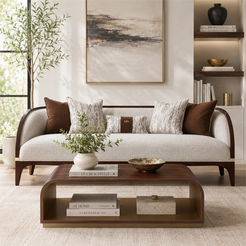 Houston Modern Wood Cocktail Table - Walnut