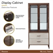 Houston Display Cabinet - Walnut