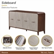 Houston Sideboard with Drawers - Walnut