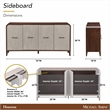 Houston Sideboard with Drawers - Walnut