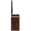 Houston Vanity with Mirror & Chair - Walnut