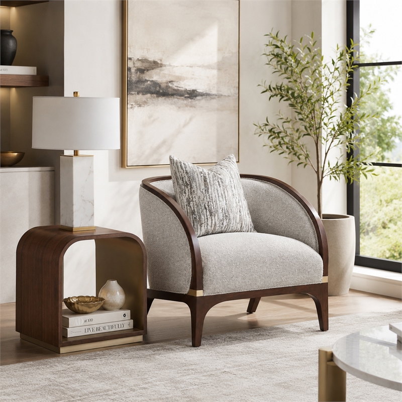 Houston Modern Wood End Table - Walnut