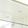 La Marisia Display Cabinet with LED Lighting - Creamy Pearl