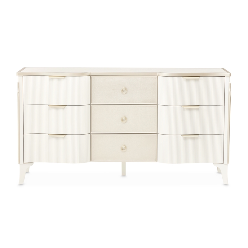 La Marisia 9-Drawer Dresser - Creamy Pearl