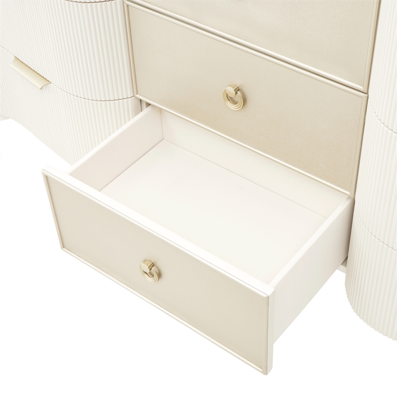 La Marisia 9-Drawer Dresser - Creamy Pearl