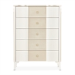 La Marisia 5-Drawer Chest - Creamy Pearl