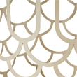 La Marisia Marble Chairside Table - Creamy Pearl/Champagne