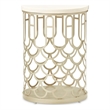 La Marisia Marble Chairside Table - Creamy Pearl/Champagne