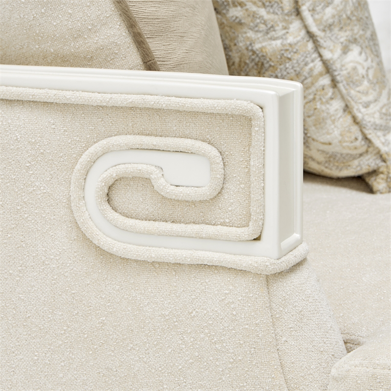 La Marisia Chenille Sofa - Tranquil/Creamy Pearl