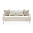 La Marisia Chenille Loveseat - Tranquil/Creamy Pearl