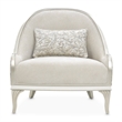 Michael Amini La Marisia Chenille Accent Chair in Tranquil/Light Champagne