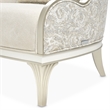Michael Amini La Marisia Chenille Accent Chair in Tranquil/Light Champagne