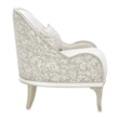 Michael Amini La Marisia Chenille Accent Chair in Tranquil/Light Champagne