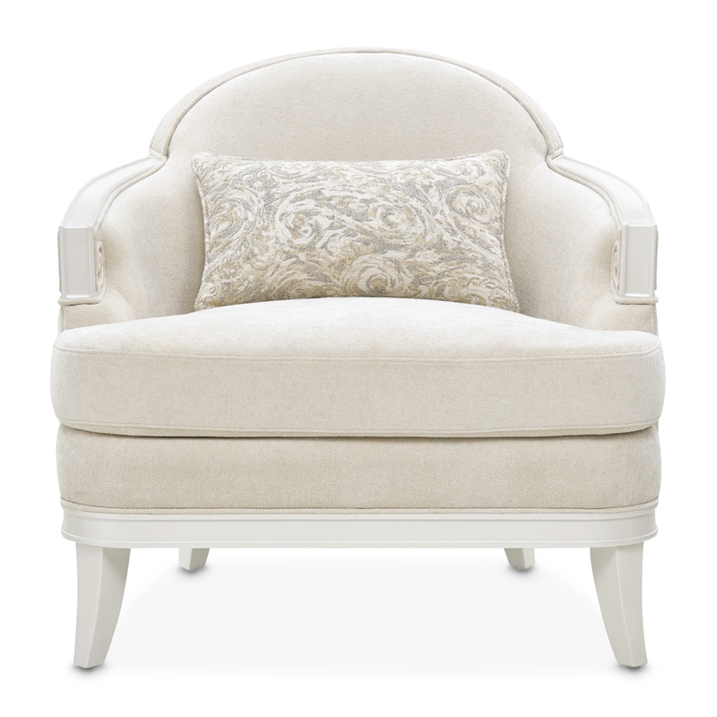 La Marisia Chenille Matching Chair - Tranquil/Creamy Pearl